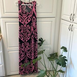 Zattcas Women’s Maxi Dress XXL Pink/Black